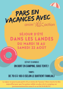 Séjour d'été jeunesse flyer